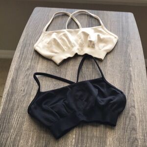 Prozis Cream and Black Sports Bras